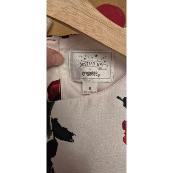 Gymboree Sz 8 Dressed Up Line Fully Lined Sateen Roses Crinoline Twirl Skirt EUC - Picture 4 of 4